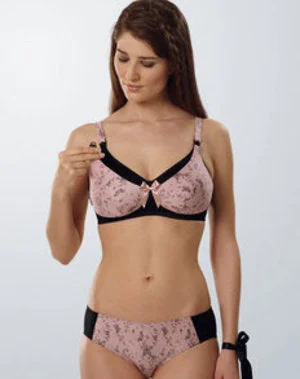 A 5039 Padded Rose Illusion Nursing Bra - NOW 50% Off