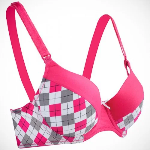 Autumnz - FLORENCE T-Shirt Nursing Bra (Chequered)