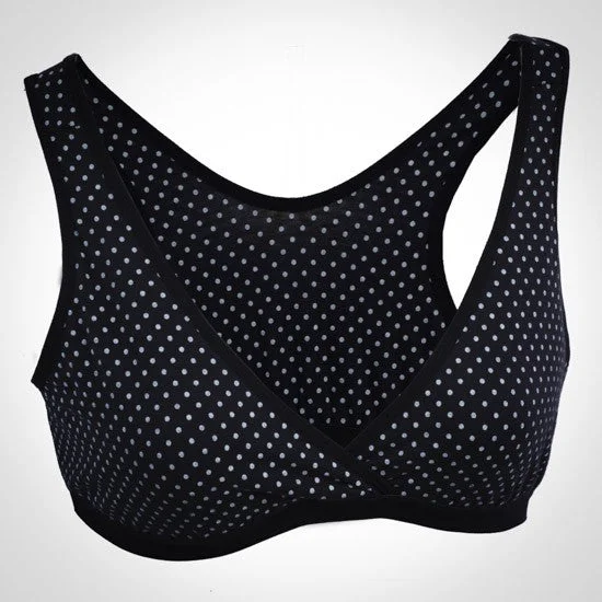 Autumnz - TANIA Sleep Bra (Polka Black)