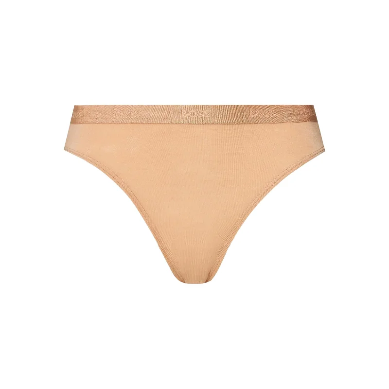 BOSS Womens Brief With Logo Waistband - Light/Pastel Brown