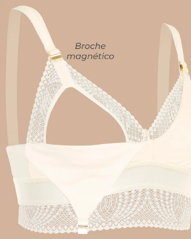 Bralette lactancia - AMOROSA marfil