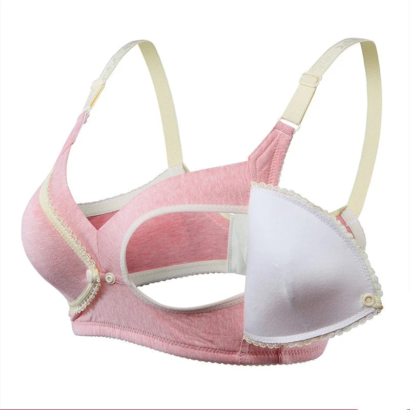 Breastfeeding Bras Maternity Open Nursing Bra for Feeding Nursing Underwear Clothes for Pregnant Lingerie Women Intimate Clothes