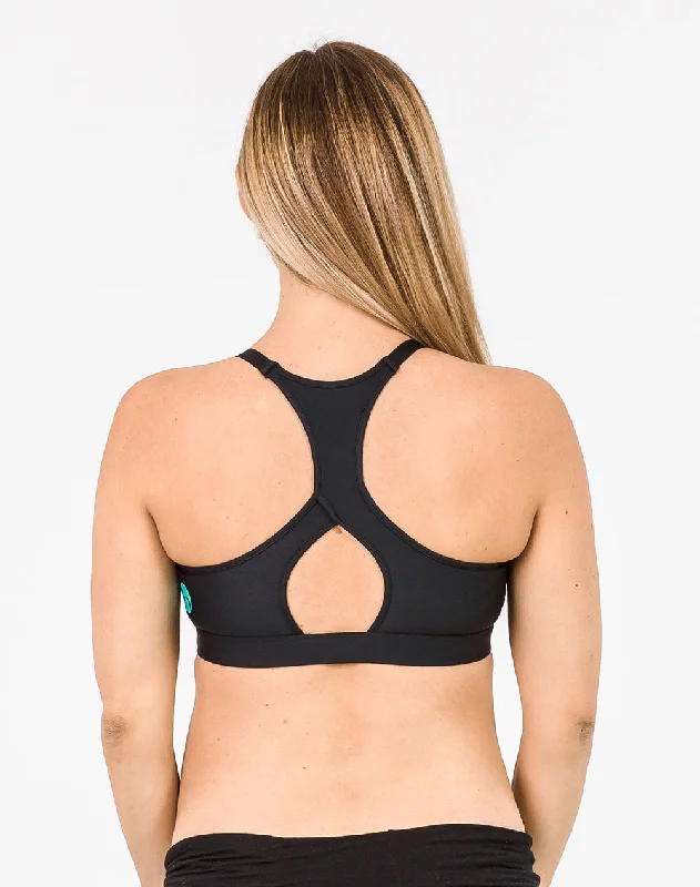 Breastfeeding Sports Bra - Smoothie Crop Confetti Black