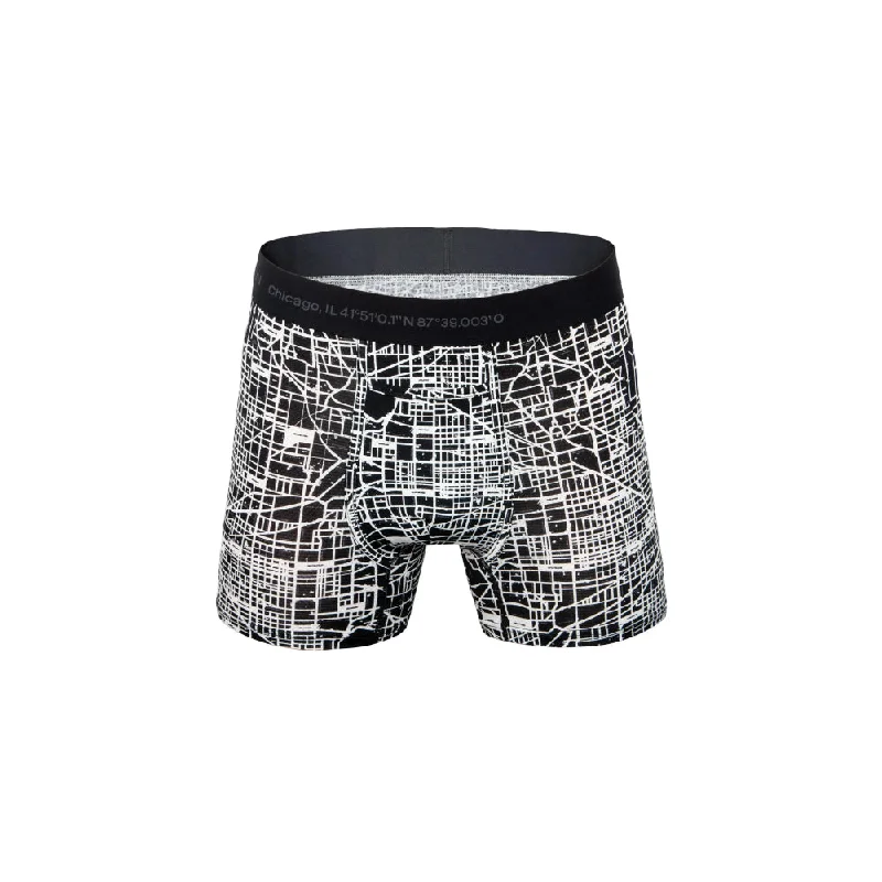 Cloud Gate Maps Square cut Boxer Brief