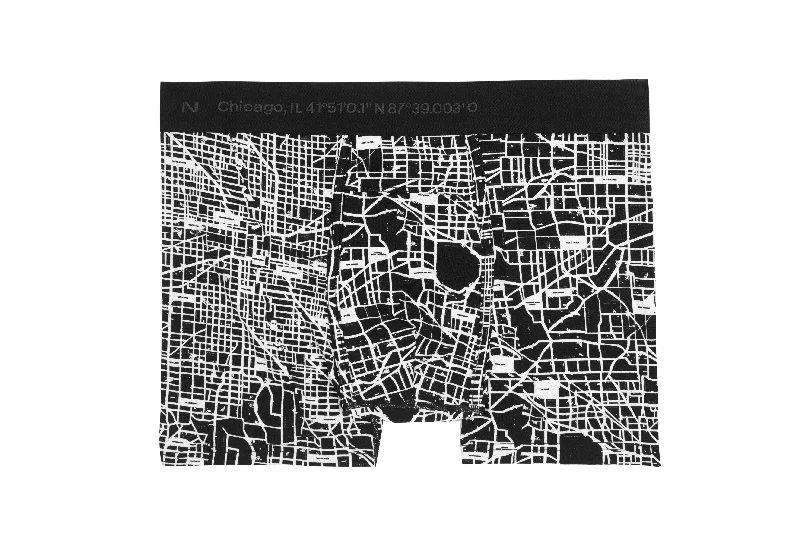 Cloud Gate Maps Square cut Boxer Brief