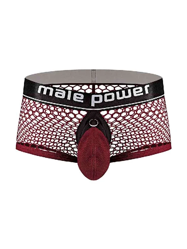 Cock Pit Net Mini Cock Ring Short - Small - Burgundy