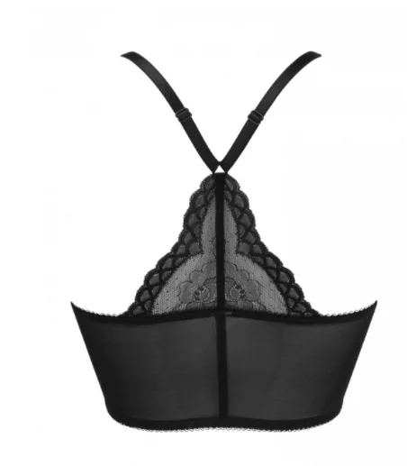 SuperBoost Lace Deep V Bra 7718 - Black