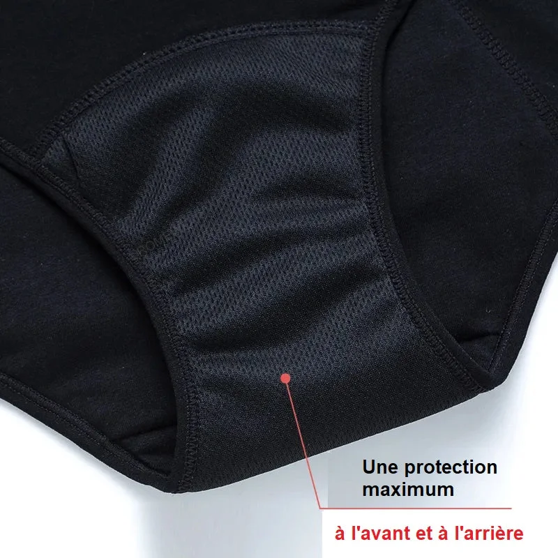 Pack de 5 Culottes Menstruelles pour flux abondant