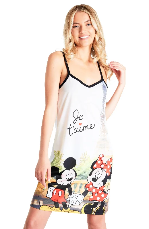 Disney Nighties for Women Strap Nightdress Mickey Minnie