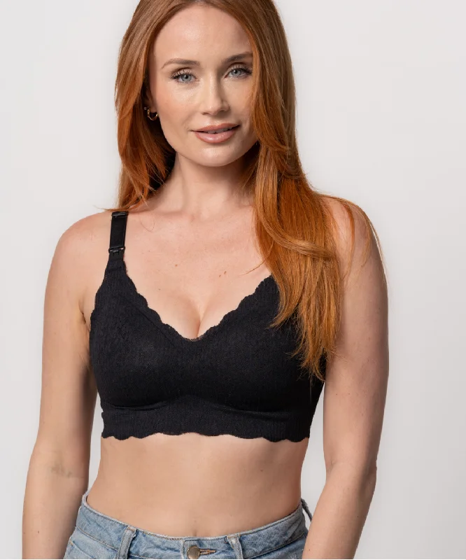 Ebony Lace Nursing Bra