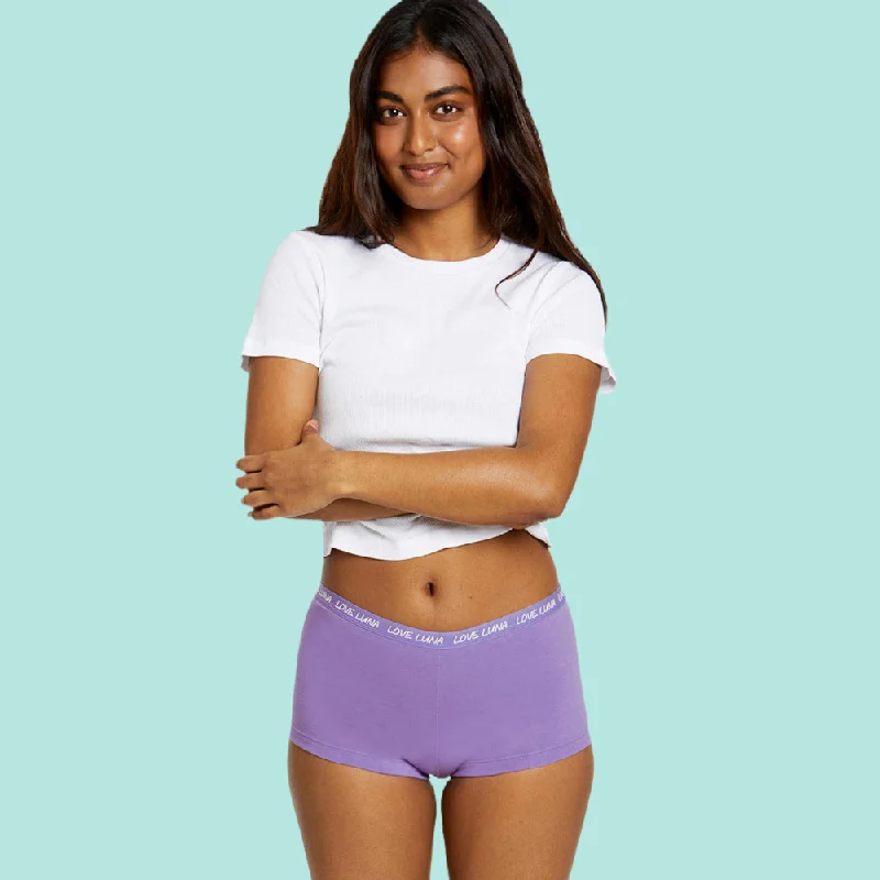 TEENS FIRST PERIOD SHORTIES BRIEF VIOLET