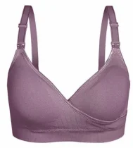 Front Cross Maternity Nursing Breastfeeding Seamless Bra