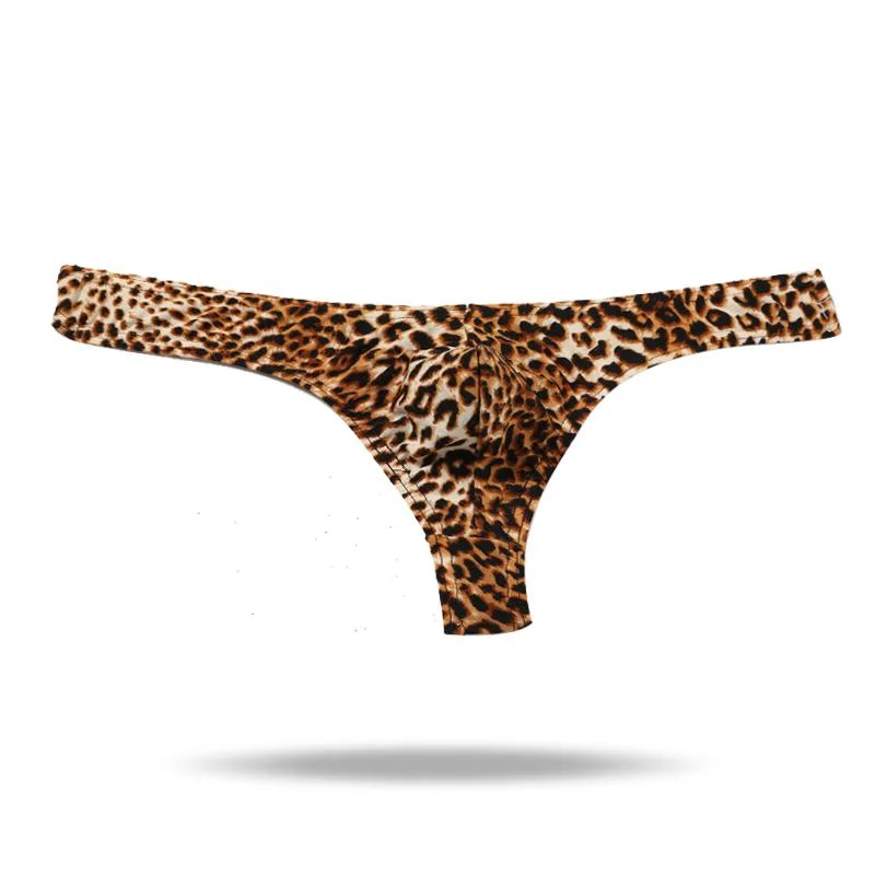 Ice Silk Men's Leopard Thong