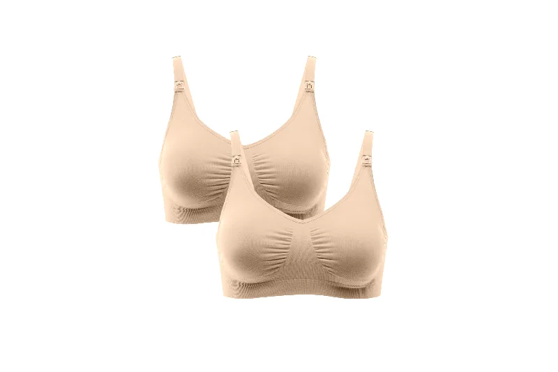 Kirsti Seamless Super Stretch Nursing Bra | 2 Pack Nude