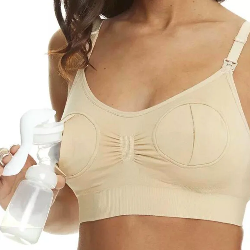 Hands Free Breast Pump Bra | Nude