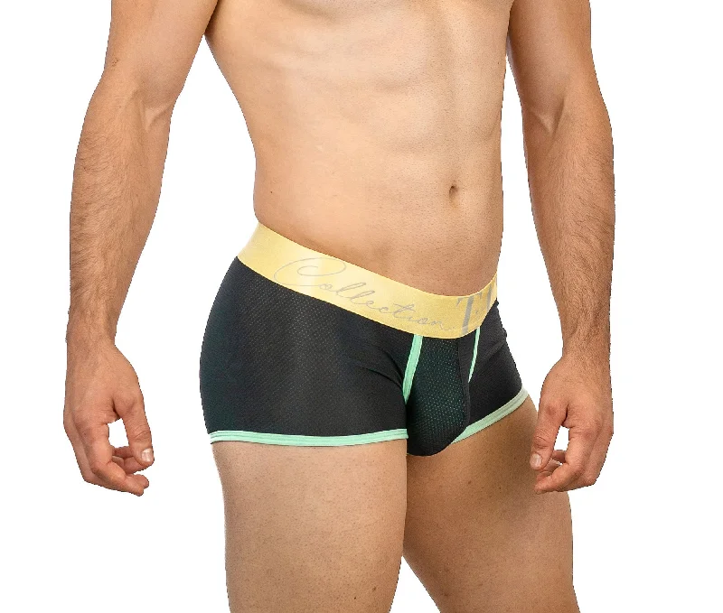 Mesh Trunk - Black/Mint