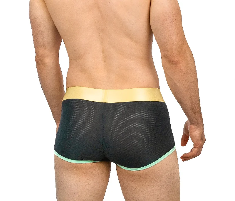 Mesh Trunk - Black/Mint