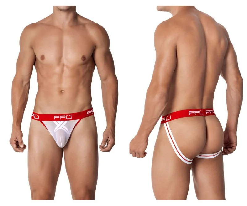 PPU 2103 Ball Lifter Jockstrap Color White