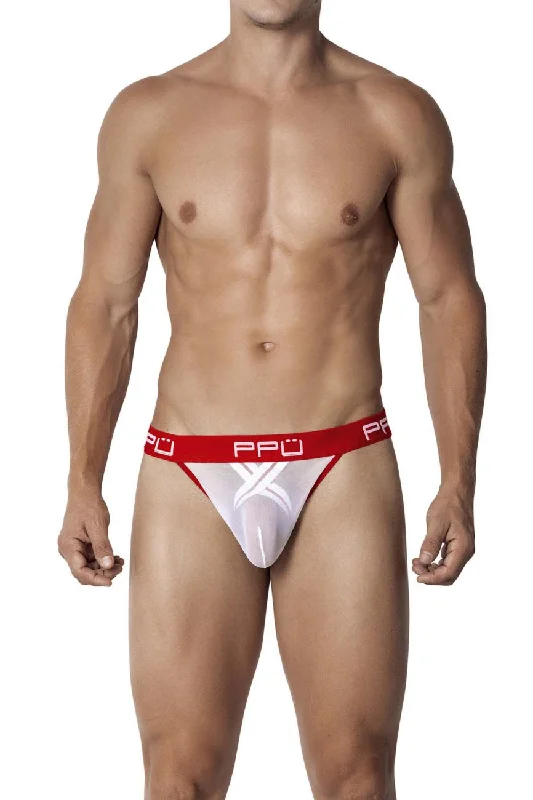 PPU 2103 Ball Lifter Jockstrap Color White