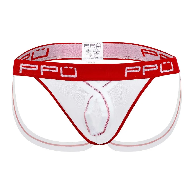 PPU 2103 Ball Lifter Jockstrap Color White