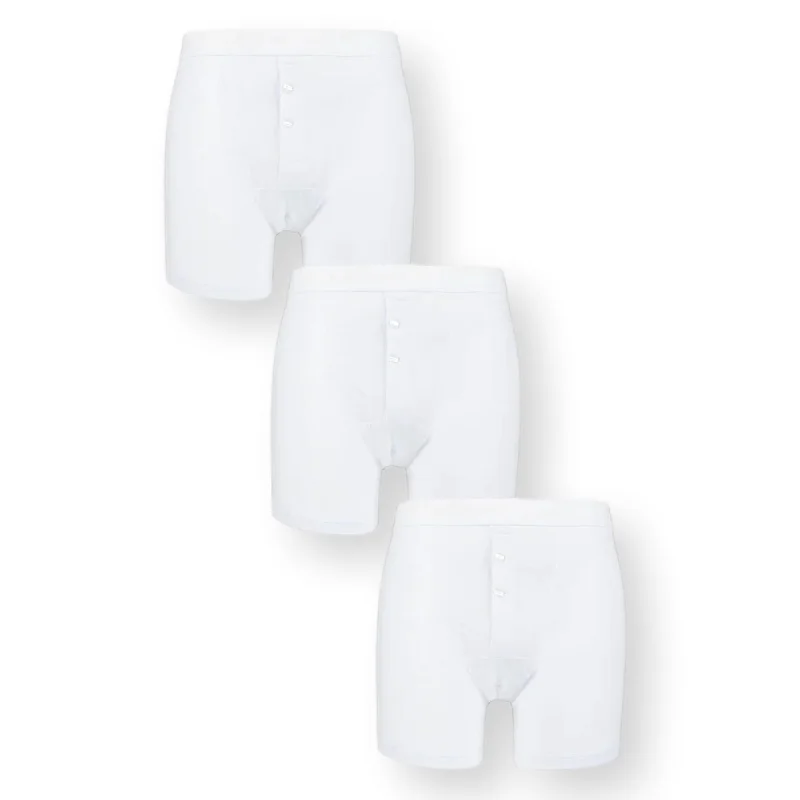 Pringle William Boxer Trunks 3 Pack White