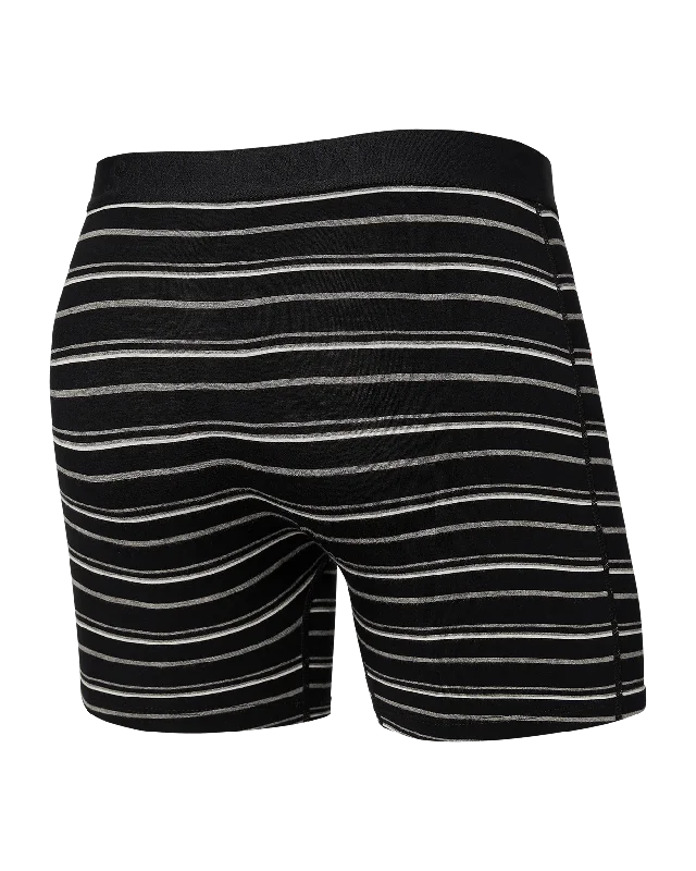 Saxx Vibe Super Soft Boxer Brief - Black Coast Stripe