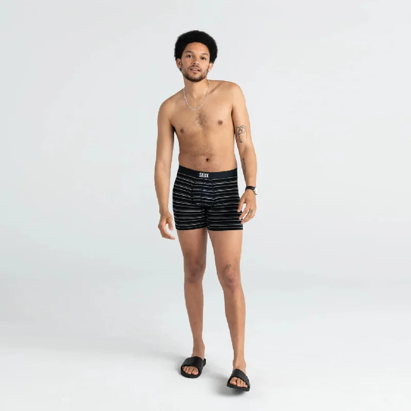 Saxx Vibe Super Soft Boxer Brief - Black Coast Stripe