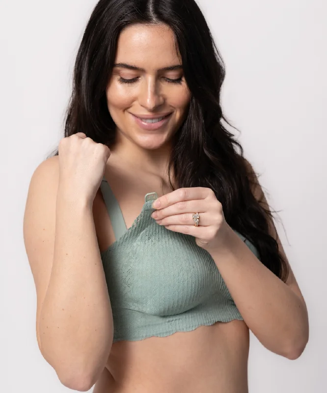 Sea Glass Lace Nursing Bra