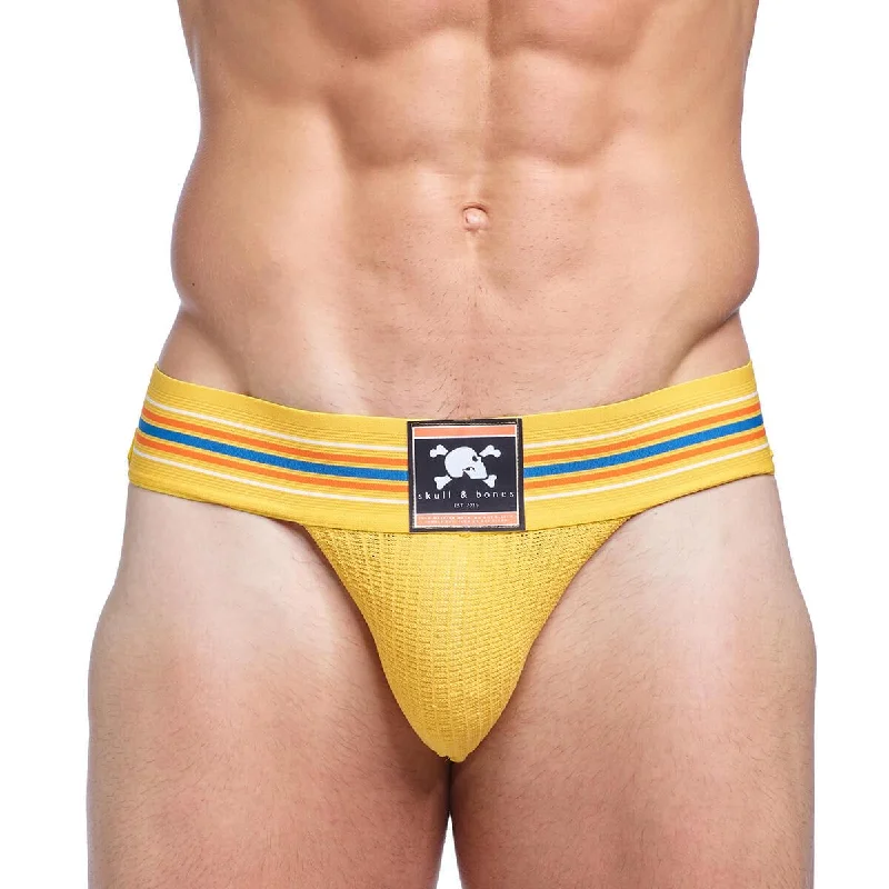 Skull & Bones Locker Room Jockstrap Yellow