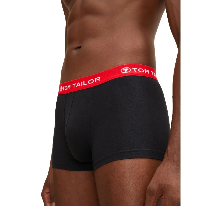 Tom Tailor Hip Trunks 3 Pack - Red / Blue / Black