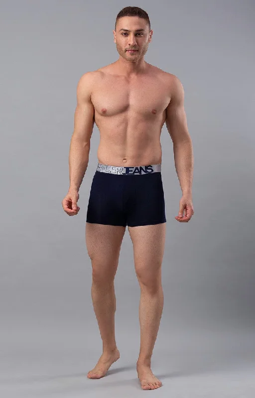 Underjeans by Spykar Men Premium Navy Cotton Blend Trunk