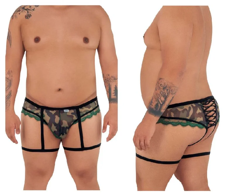 CandyMan Garter Camo Thongs