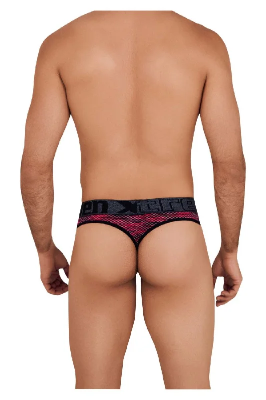 Xtremen 91100 Microfiber Mesh Thongs Red