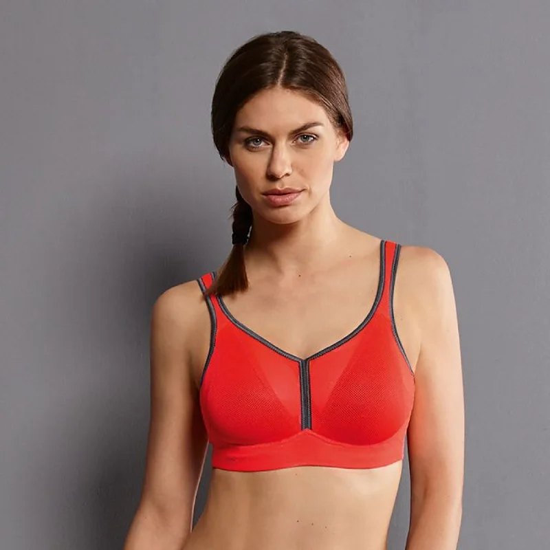 Air Control DeltaPad Maximum Support Coral Anthracite Sports Bra by Anita