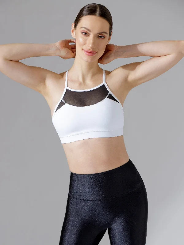 ARDOR MESH Y BRA, WHITE/BLACK MESH