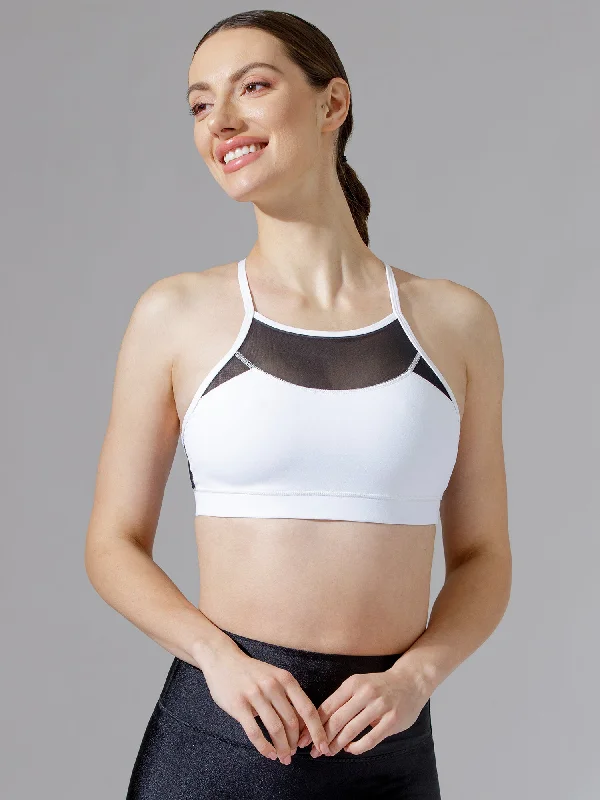 ARDOR MESH Y BRA, WHITE/BLACK MESH