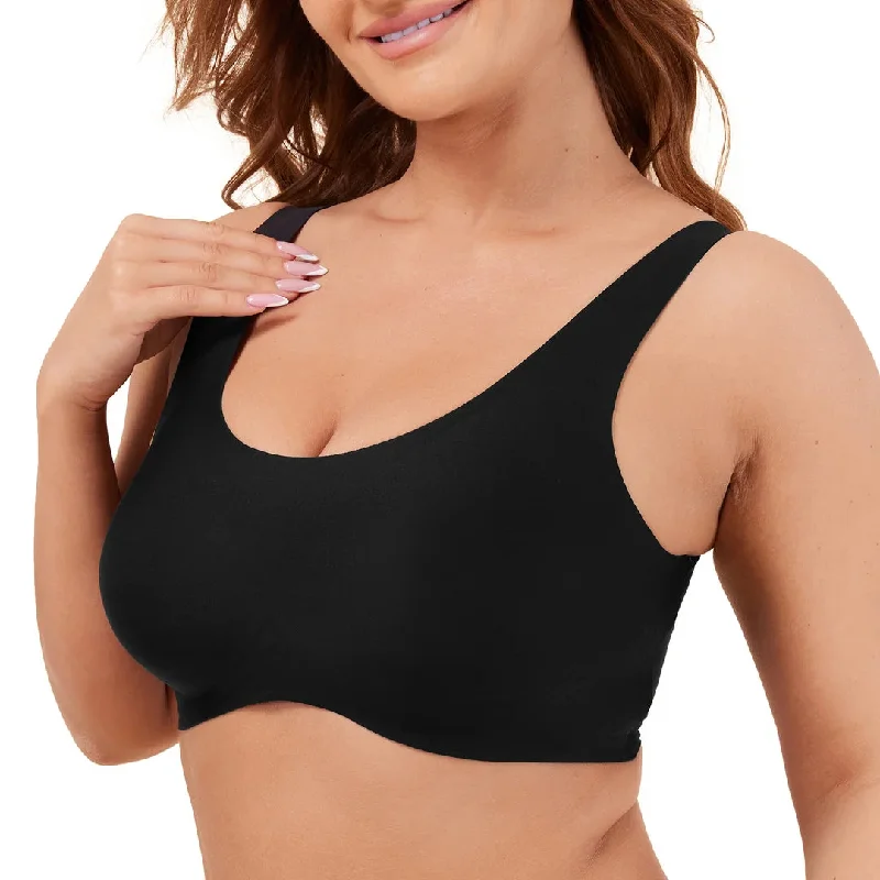 Black Seamless Sexy Bra