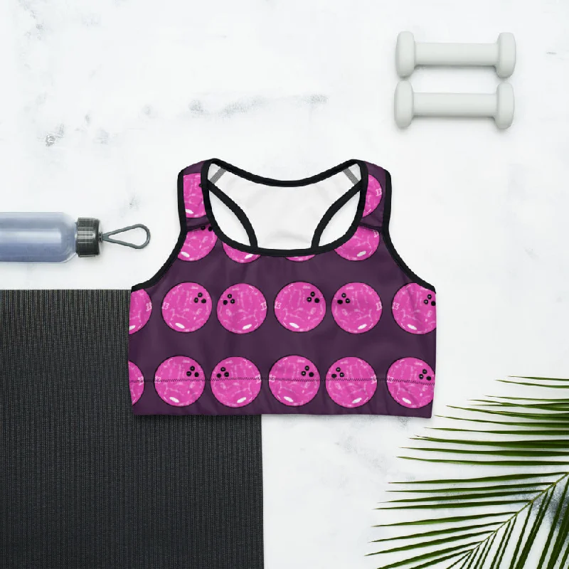 Bowling Balls Sports Bra