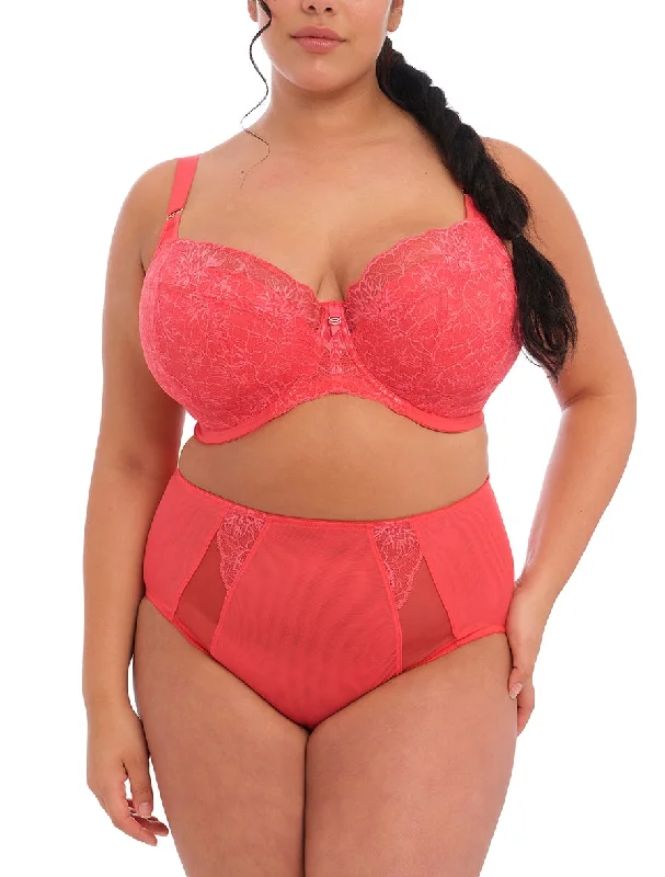 Brianna Padded Half Cup Bra in Cayenne