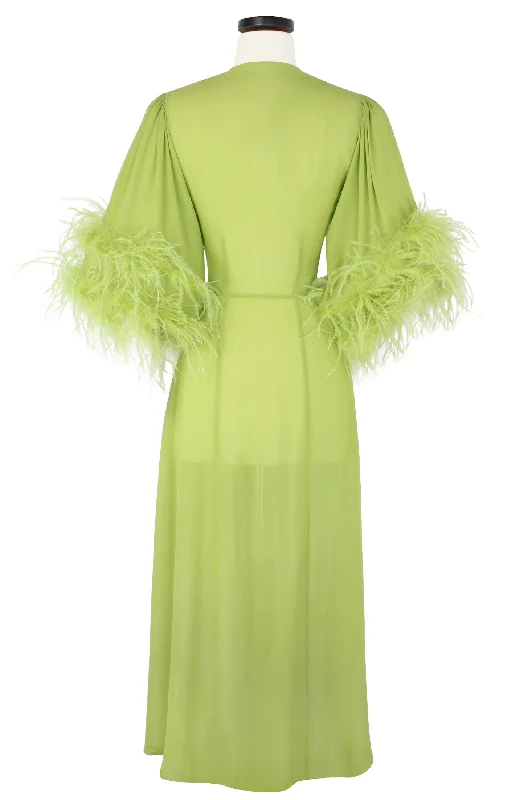 Glam Harlow Robe - Chartreuse Green - Glam Glam Boudoir