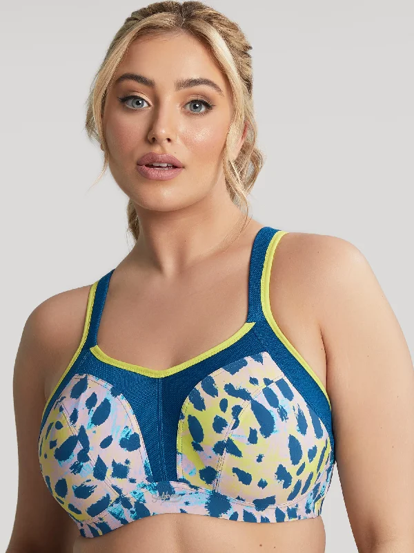 SCULPTRESSE Non Padded Sports Bra 9441 - Lime Animal