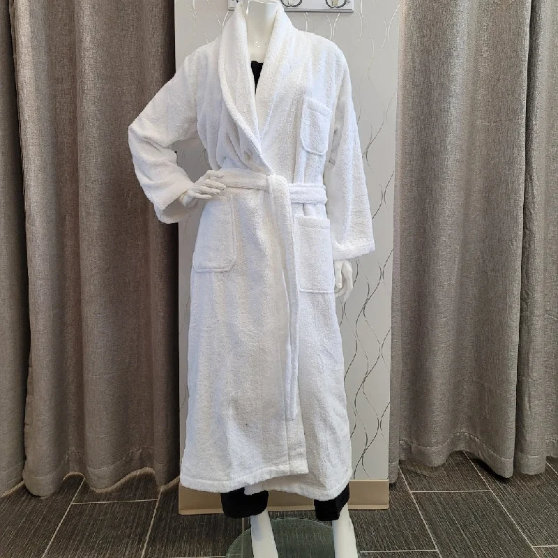 Diamond Tea Cotton Terry Wrap Robe