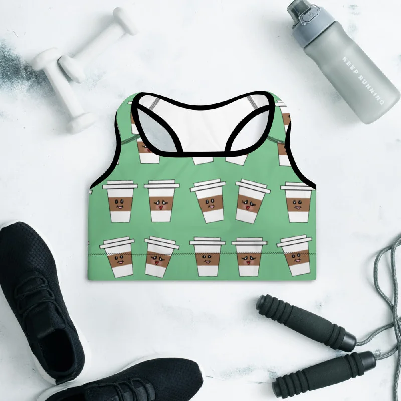 Double Latte Padded Sports Bra