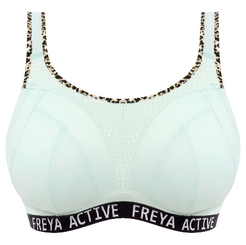 Freya Dynamic Wire-Free Soft Cup Sports Bra - Pure Leopard Aqua