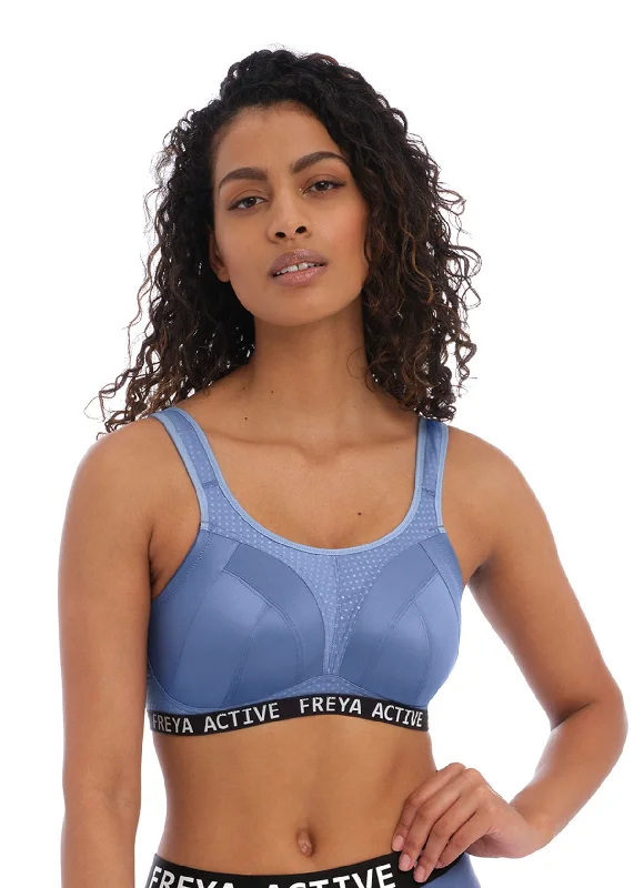 Freya Force Dynamic Denim Soft Cup Crop Top Sports Bra