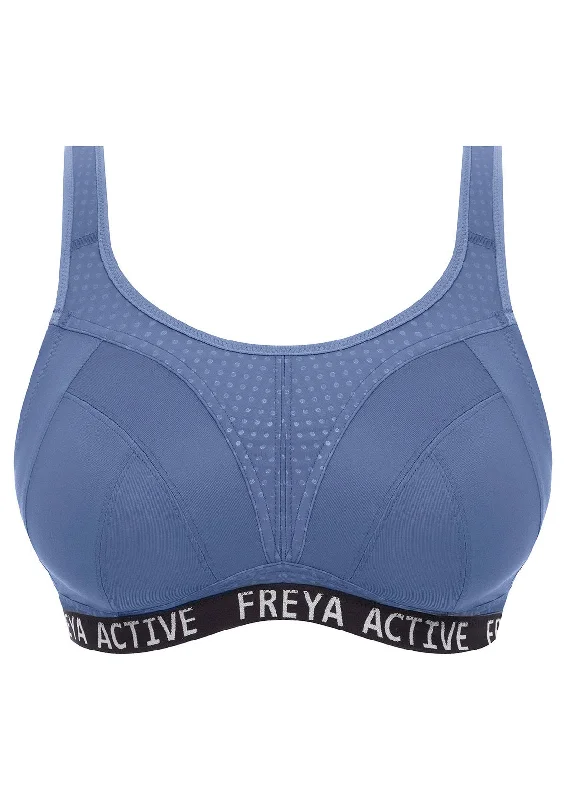 Freya Force Dynamic Denim Soft Cup Crop Top Sports Bra