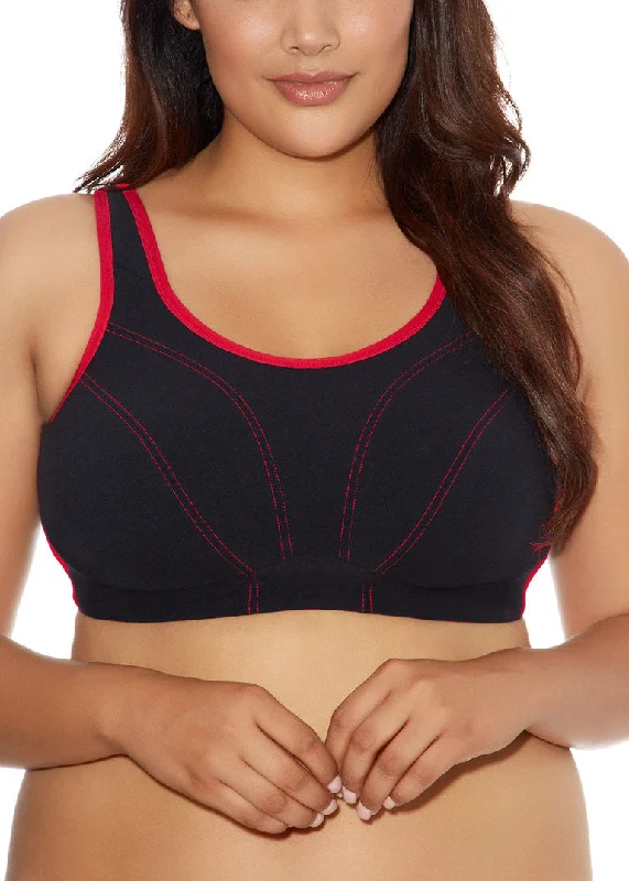 Goddess Sport Black Soft Cup Sports Bra