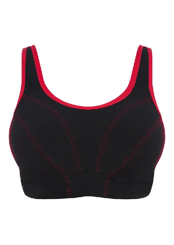 Goddess Sport Black Soft Cup Sports Bra