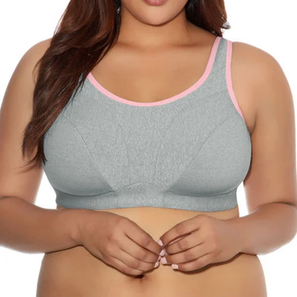 Goddess Wire-Free Soft Cup Sports Bra - Grey Marl