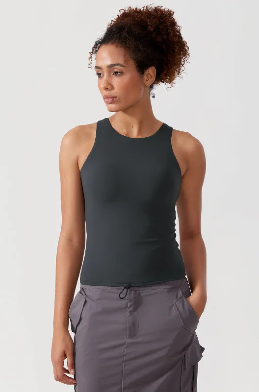 Waist Length Racerback Tank Top